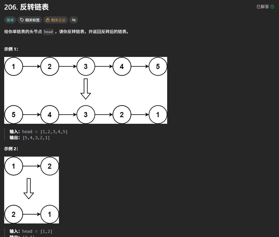 反转链表